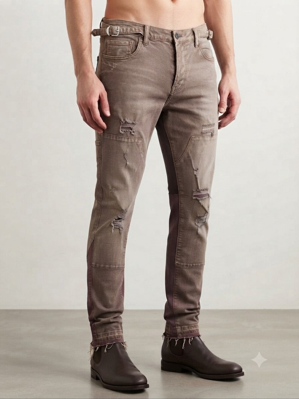 🔥 Valabasas Distressed Stacked Flare Jeans - Men's Size 38 🔥